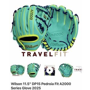 WILSON A2000 DP15SS Prostock 11.5 Baseball Glove.  Brand New Seafoam/optic Yllw